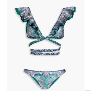 Zimmerman Paisley Ruffle Bikini